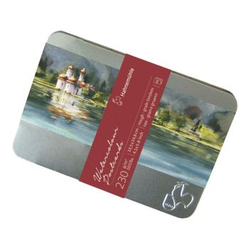 Artikelbild des Artikels “Hahnemühle Aquarellpostkarten Metallbox rau 10x15 cm 230g 30St “