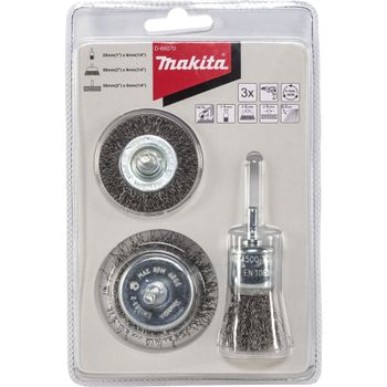 Artikelbild des Artikels “Makita Rundbürsten-Set 3tlg. Stahl D-66070 1St. “