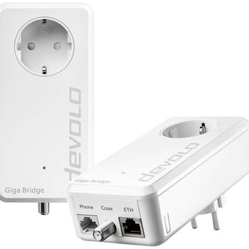 Product image of the product “Devolo Giga Bridge Phoneline network adapter 8949 EU IP-Bridge, Glasfaser 1000MBit/s ”