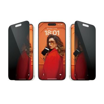 Product image of the product “PanzerGlass ® Privacy Screen Protector iPhone 15 Pro | Ultra-Wide Fit w. EasyAligner ”