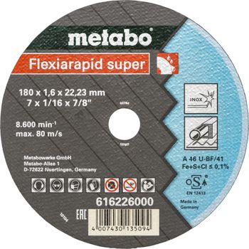 Product image of the product “Metabo Flexiarapid super 180x1,6 x22,23 Inox ”