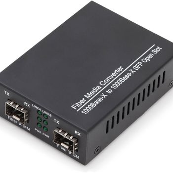 Product image of the product “Digitus Gigabit Multimode/Singlemode Media Converter SFP ”