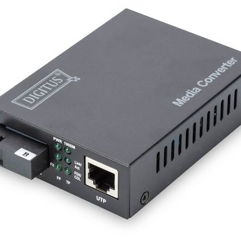 Product image of the product “Digitus Bidirectional Gigabit Media Converter, RJ45 / SC ”