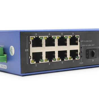 Immagine del prodotto “Digitus Switch industriale 8 + 2 porte Gigabit Ethernet PoE ”