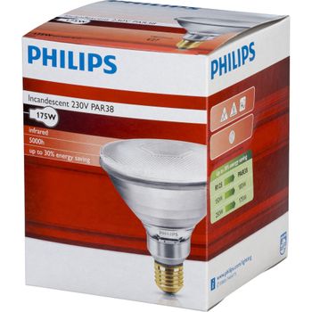 Product image of the product “Philips Infrarotlampe PAR38 IR 175W E27 230 CL ”