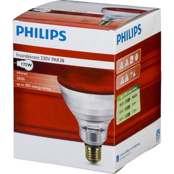 Product image of the product “Philips Infrarotlampe PAR38 IR 175W E27 230 Red ”