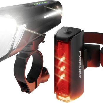 Immagine del prodotto “FISCHER FAHRRAD Fahrradbeleuchtung Set PLUS 110 + TWIN STOP LED nero ”