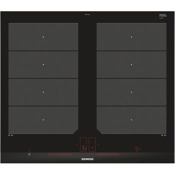 Product image of the product “Siemens EX675LXC1E hob Black, Stainless steel Built-in Zone induction hob 4 zone(s) ”