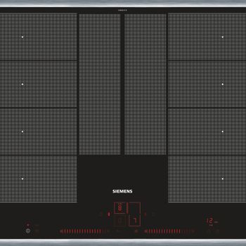 Product image of the product “Siemens EX845LYC1E hob Black, Stainless steel Built-in Zone induction hob 4 zone(s) ”
