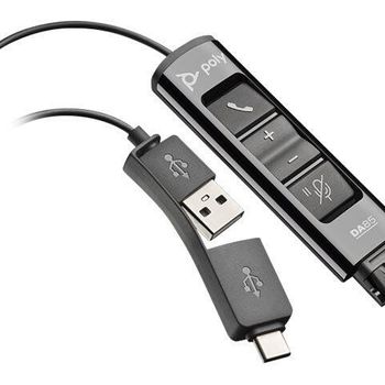 Product image of the product “HP Poly DA85 USB to QD Black Adapter TAA ”