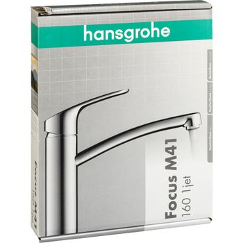 Product image of the product “Hansgrohe Focus M41 Einhebel- Küchenmischer 160 1jet chrom ”