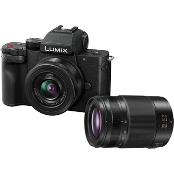 Image du produit “Panasonic Lumix DC-G100D noir + H-FS 12-32 + H-FS 45-150 E ”