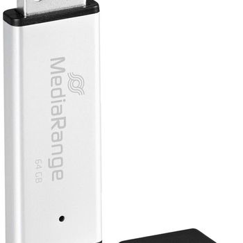 Product image of the product “MediaRange MR1901 USB flash drive 64 GB USB Type-A 3.2 Gen 1 (3.1 Gen 1) Black, Silver ”