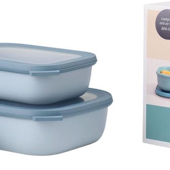 MEPAL Frischhaltedose Cirqula 7 cm hoch 0,5/1,0/2,0 l nordic blue 