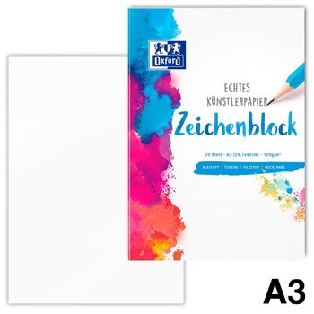Artikelbild des Artikels “Oxford Zeichenblock A3 20 Blatt blanko “