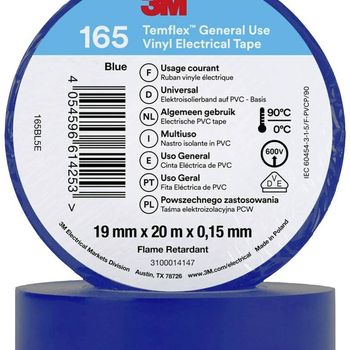 Artikelbild des Artikels “3M 165BL5E Isolierband Blau (L x B) 20m x 19mm “