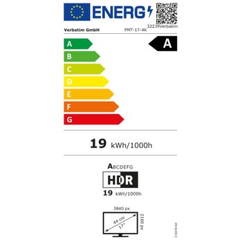 Product image of the product “Verbatim Portable Touchscreen Monitor Ultra HD 4K - 17.3” ”