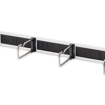 Immagine del prodotto “Digitus Pannello di gestione cavi con staffe d’acciaio e guarnizione a spazzola per armadi 482,6 mm (19”), 1HE ”