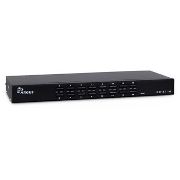 Product image of the product “Inter-Tech KVM KS-3116 RJ45 KVM switch Rack mounting Black ”