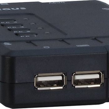 Product image of the product “Inter-Tech KVM-CS-41UA KVM switch Black ”