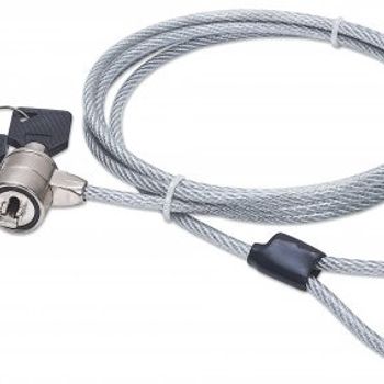 Artikelbild des Artikels “MANHATTAN NB Sicherheitsschloss 1.5m Stahlkabel 2 Schlüssel “