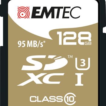 Image du produit “Emtec ECMSD128GXC10SP mémoire flash 128 Go SDXC Classe 10 ”
