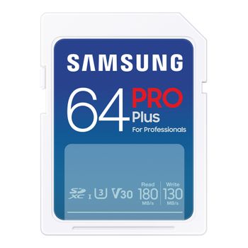 Image du produit “Samsung MB-SD64S/EU mémoire flash 64 Go SD UHS-I Classe 3 ”