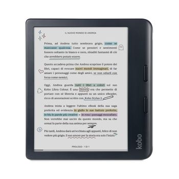 Immagine del prodotto “Rakuten Kobo Libra Colour lettore e-book Touch screen 32 GB Wi-Fi Nero ”