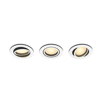 Image du produit “Philips Hue White ambiance Spots à encastrer Milliskin (lot de 3) ”