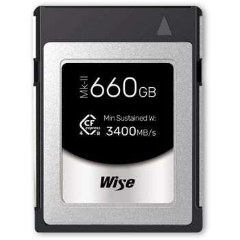 Immagine del prodotto “Wise CFexpress 4.0 Type B PRO 660GB MK-II      WI-CFX4-B660PM2 ”