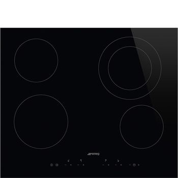 Product image of the product “Smeg Universal SE364ETD hob Black Built-in 60 cm Ceramic 4 zone(s) ”
