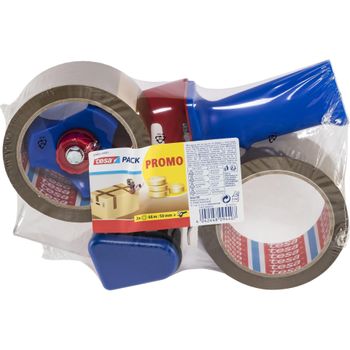 Image du produit “Tesa Tesapack Abroller Promo incl. 2 Packb. brun 66m x 50mm ”