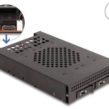 Product image of the product “DeLOCK 3.5″ Mobile Rack for 2 x M.2 NVMe SSD with OcuLink SFF-8612 connector ”