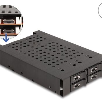 Product image of the product “DeLOCK 3.5″ Mobile Rack for 4 x M.2 NVMe SSD with OcuLink SFF-8612 connector ”