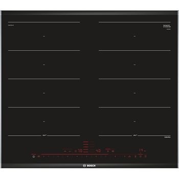 Product image of the product “Bosch PXX675DC1E hob Black, Stainless steel Built-in Zone induction hob 4 zone(s) ”