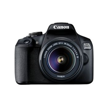 Artikelbild des Artikels “Canon EOS 2000D Spiegelreflexkamera mit Objektiv EF-S 18-55 F3.5-5.6 III - Eurostecker - schwarz “