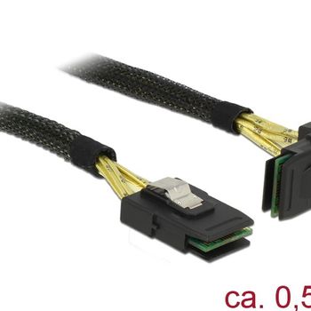 Product image of the product “DeLOCK 0.5m, 2xMini SAS SFF-8087 Black ”