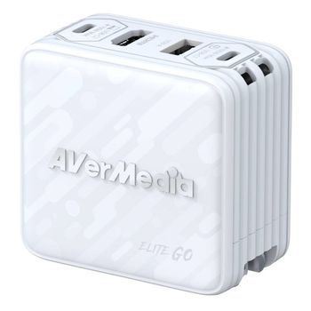 Artikelbild des Artikels “AVerMedia Ladedock, EliteGO (GC313Pro) White, 100W GaN, HDMI “