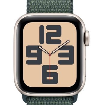 Artikelbild des Artikels “Apple Watch SE (GPS) 40mm Aluminiumgehäuse polarstern, Sport Loop Armband seegrün “