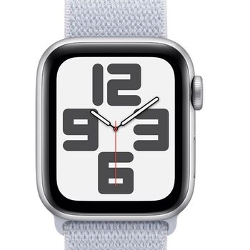Artikelbild des Artikels “Apple Watch SE (GPS) 40mm Aluminiumgehäuse silber, Sport Loop Armband blaue Wolke “