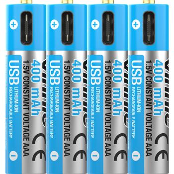 Image du produit “Vinnicpower Vinnic Rechargeable batterie rechargeable AAA USB Type-C, 4pcs ”