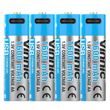 Image du produit “Vinnicpower Vinnic Rechargeable batterie rechargeable AA USB Type-C, 4pcs ”