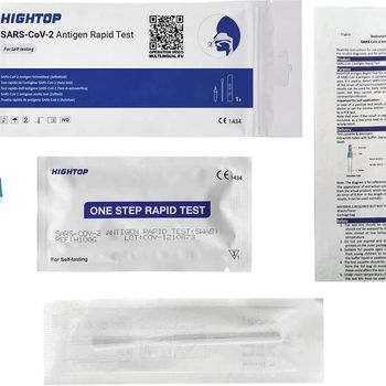 Product image of the product “HIGHTOP Corona-Laientest, Selbsttest for Zuhause C19TL-01610-5/K Covid-19 Laien-Schnelltest – 5er Box 5 St. SARS-CoV-2 ”