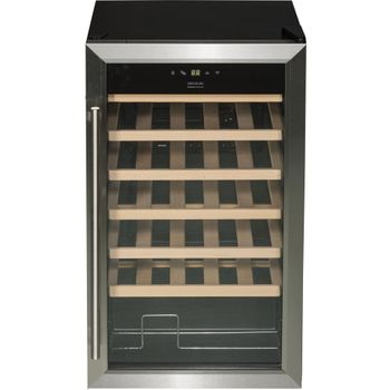 Product image of the product “Cecotec 02716 wine cooler Compressor wine cooler Freestanding Black, Silver, Transparent 34 bottle(s) ”