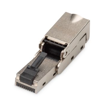 Product image of the product “Digitus CAT 6A field connector, angled, STP with dust cap, bend protection ”