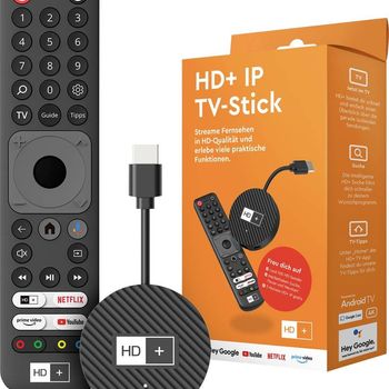 Product image of the product “HD+ 22025 Smart TV dongle HDMI 4K Ultra HD Android Black ”