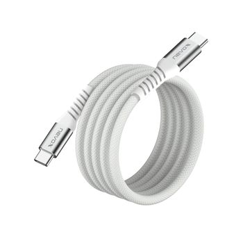 Artikelbild des Artikels “Nevox USB C zu USB C 2.0 Kabel 48V/5A (240W) Emark IC magn. aufrollbar-weiss 2m “