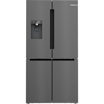 Product image of the product “Bosch Serie 6 KFI96AXEA side-by-side refrigerator Freestanding 574 L E Black, Stainless steel ”