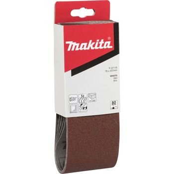 Product image of the product “makita Schleifband 76x457 K80 P-37116, 5-teilig ”