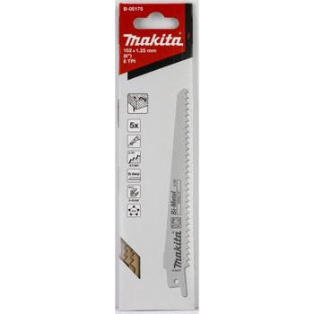 Artikelbild des Artikels “Makita B-05175 B-05175 Reciproblatt BIM 130/6,4Z Sägeblatt-Länge 152mm 5St. “